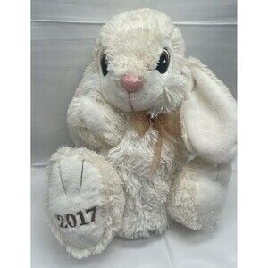 Dan Dee 2017 Tan White 15" Floppy Ears Easter Bunny Rabbit Plush Stuffed Animal